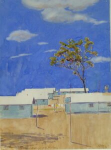 Episode Two watercolour, tatura camp 4 victoria, 19 12 1941