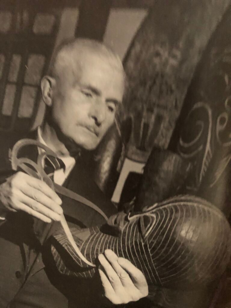 leonard adam in his museum, university of melbourne c 1959